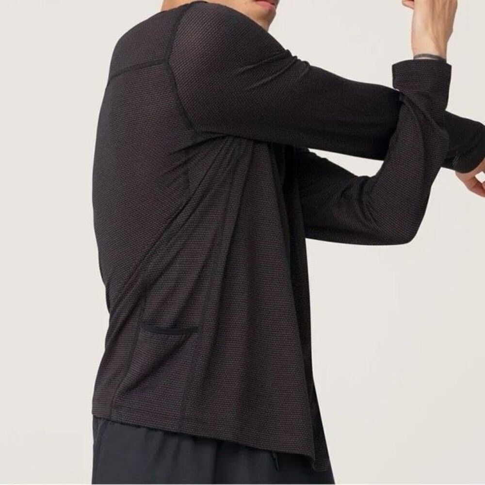 ✨allbirds Men's Natural Run Long Sleeve Brown/Black Sz Xl Shirt✨